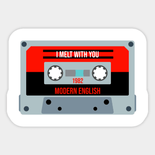 Modern English Classic Retro Cassette Sticker